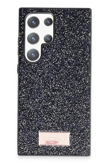 Onegif Samsung Galaxy S24 Ultra Bright Simli Kapak - Siyah resmi