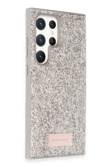 Onegif Samsung Galaxy S24 Ultra Bright Simli Kapak - Gold resmi