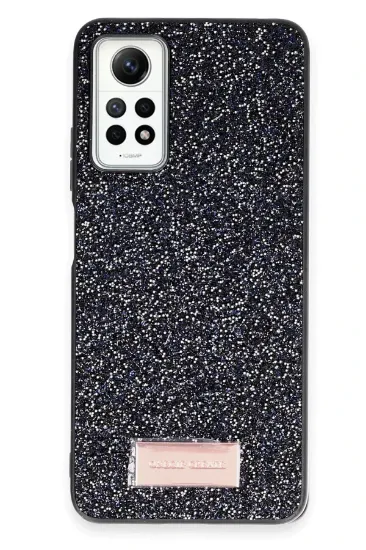 Onegif Xiaomi Redmi Note 12 Pro 4G Bright Simli Kapak - Siyah resmi