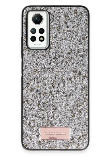 Onegif Xiaomi Redmi Note 12 Pro 4G Bright Simli Kapak - Gümüş resmi