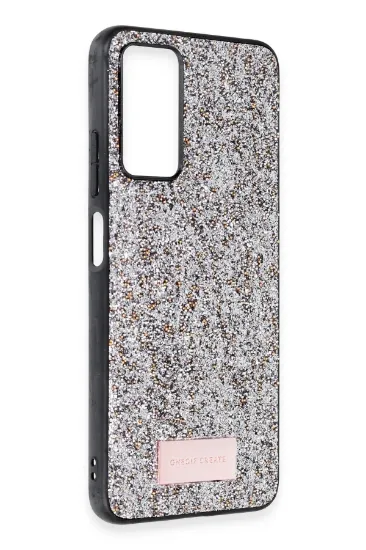 Onegif Xiaomi Redmi Note 12 Pro 4G Bright Simli Kapak - Gümüş resmi