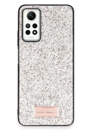 Onegif Xiaomi Redmi Note 12 Pro 4G Bright Simli Kapak - Gold resmi