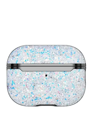 Onegif Airpods 3 (3.nesil) Bright Simli Airpods Kapak - Gümüş resmi