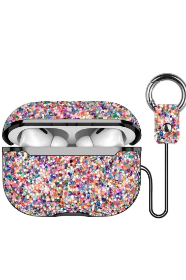 Onegif Airpods 3 (3.nesil) Bright Simli Airpods Kapak - Gold resmi