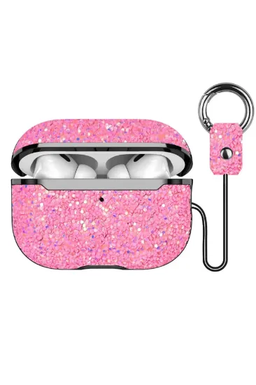 Onegif Airpods 3 (3.nesil) Bright Simli Airpods Kapak - Pembe resmi