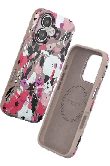 Onegif iPhone 16 Flower Series Magsafe Kapak - Pembe resmi