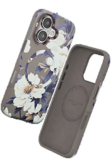 Onegif iPhone 16 Flower Series Magsafe Kapak - Gri resmi