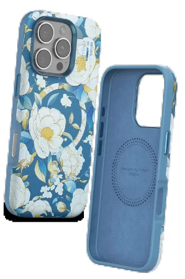 Onegif iPhone 16 Pro Max Flower Series Magsafe Kapak - Mavi resmi