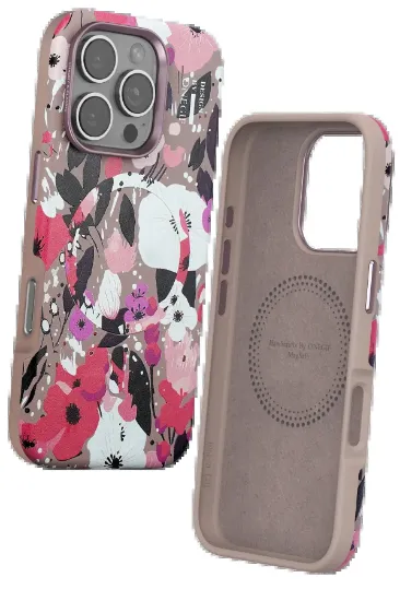 Onegif iPhone 16 Pro Max Flower Series Magsafe Kapak - Pembe resmi