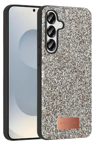 Onegif Samsung Galaxy S25 Bright Simli Kapak - Gold resmi