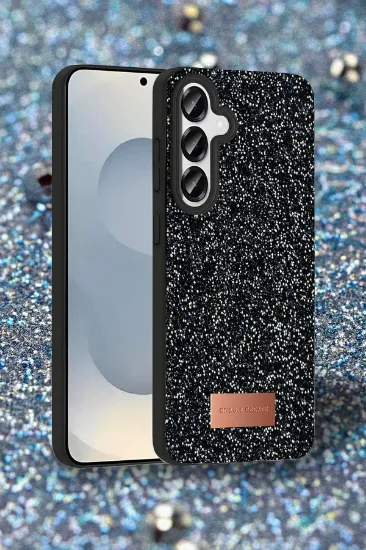 Onegif Samsung Galaxy S25 Plus Bright Simli Kapak - Gümüş resmi