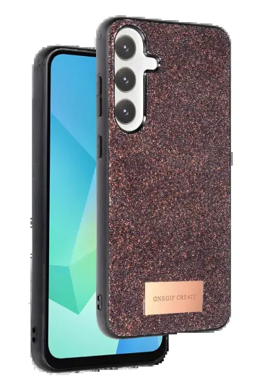 Onegif Samsung Galaxy A26 Bright Simli Kapak - Derin Mor resmi