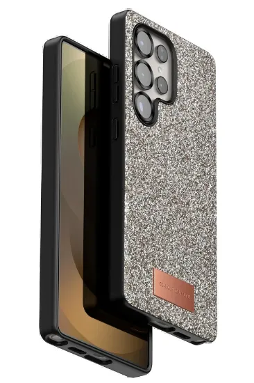 Onegif Samsung Galaxy S25 Ultra Bright Simli Kapak - Gold resmi