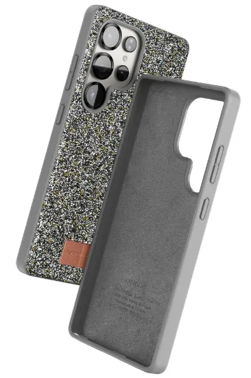 Onegif Samsung Galaxy S25 Ultra Bright Simli Kapak - Gümüş resmi