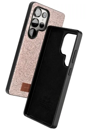 Onegif Samsung Galaxy S25 Ultra Bright Simli Kapak - Pembe resmi