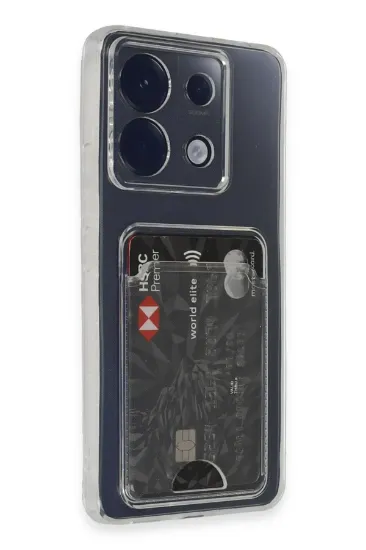 Newface Xiaomi Poco X6 Kılıf Kart Şeffaf Silikon - Şeffaf resmi