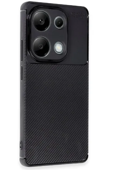 Newface Xiaomi Redmi Note 13 Pro 4G Kılıf Auto Focus Karbon Kapak - Siyah resmi