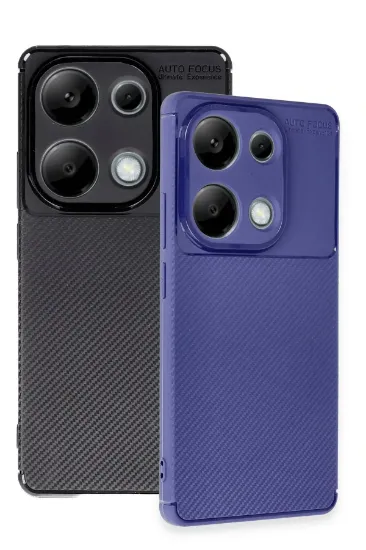 Newface Xiaomi Redmi Note 13 Pro 4G Kılıf Auto Focus Karbon Kapak - Siyah resmi