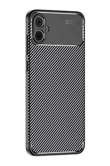 Newface Samsung Galaxy A05 Kılıf Auto Focus Karbon Kapak - Siyah resmi