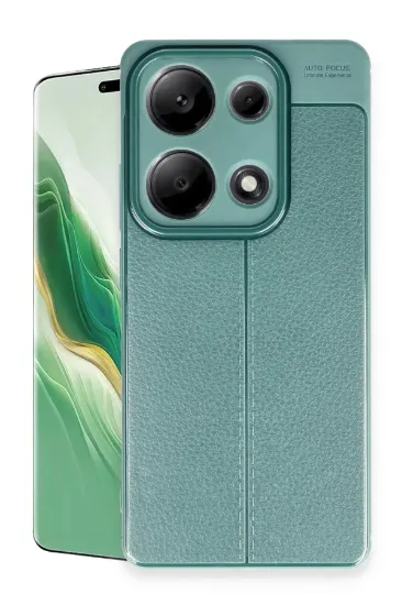 Newface Xiaomi Redmi Note 13 Pro 4G Kılıf Auto Focus Kapak - Koyu Yeşil resmi