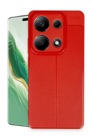 Newface Xiaomi Redmi Note 13 Pro 4G Kılıf Auto Focus Kapak - Kırmızı resmi