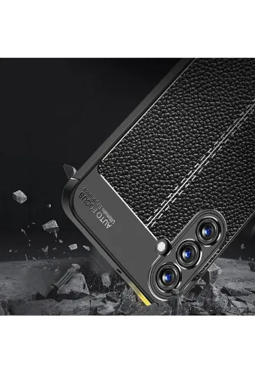 Newface Samsung Galaxy A15 4G Kılıf Auto Focus Kapak - Siyah resmi