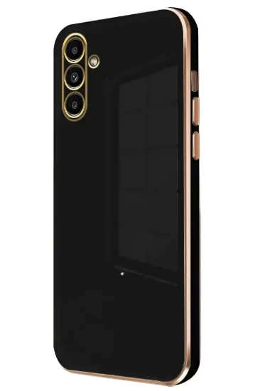 Newface Samsung Galaxy A15 4G Kılıf Volet Silikon - Siyah resmi
