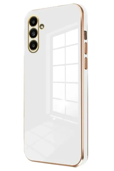 Newface Samsung Galaxy A55 5G Kılıf Volet Silikon - Beyaz resmi