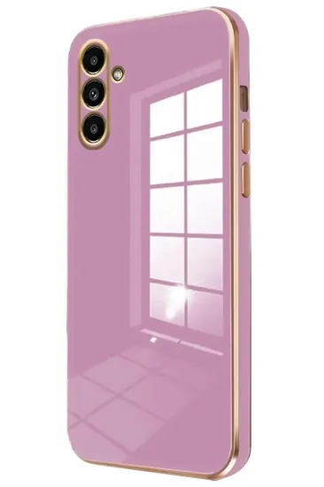 Newface Samsung Galaxy A55 5G Kılıf Volet Silikon - Mor resmi