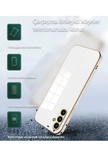 Newface Samsung Galaxy A55 5G Kılıf Volet Silikon - Mor resmi