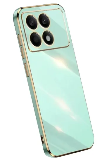 Newface Xiaomi Poco X6 Pro Kılıf Volet Silikon - Açık Yeşil resmi