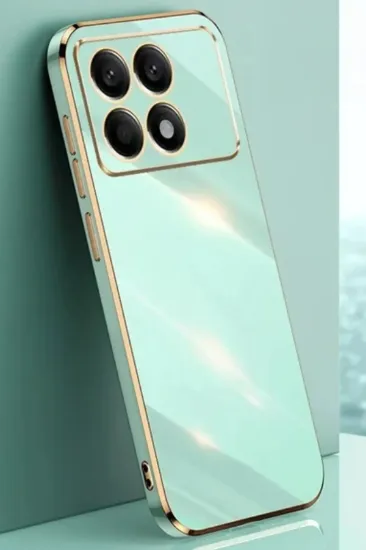 Newface Xiaomi Poco X6 Pro Kılıf Volet Silikon - Açık Yeşil resmi