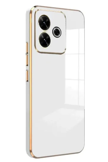 Newface Xiaomi Redmi 13 4G Kılıf Volet Silikon - Beyaz resmi