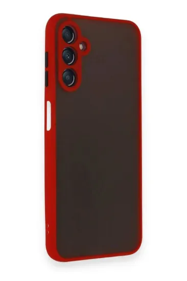 Newface Samsung Galaxy A25 5G Kılıf Montreal Silikon Kapak - Kırmızı resmi