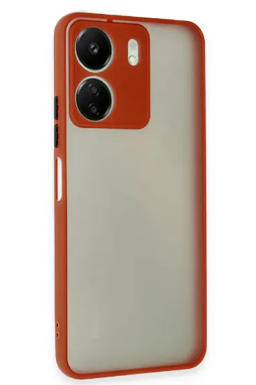 Newface Xiaomi Redmi 13C Kılıf Montreal Silikon Kapak - Kırmızı resmi