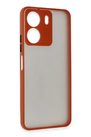 Newface Xiaomi Redmi 13C Kılıf Montreal Silikon Kapak - Kırmızı resmi