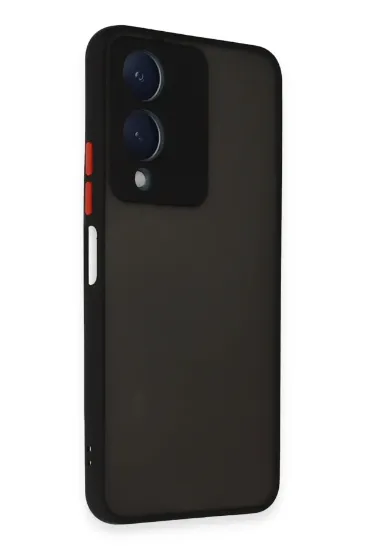 Newface Vivo Y17S Kılıf Montreal Silikon Kapak - Siyah resmi