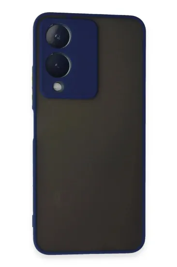 Newface Vivo Y17S Kılıf Montreal Silikon Kapak - Lacivert resmi