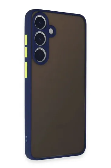 Newface Samsung Galaxy S24 Kılıf Montreal Silikon Kapak - Lacivert resmi