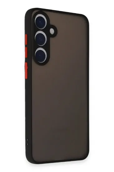 Newface Samsung Galaxy S24 Plus Kılıf Montreal Silikon Kapak - Siyah resmi