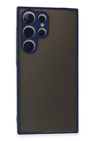 Newface Samsung Galaxy S24 Ultra Kılıf Montreal Silikon Kapak - Lacivert resmi