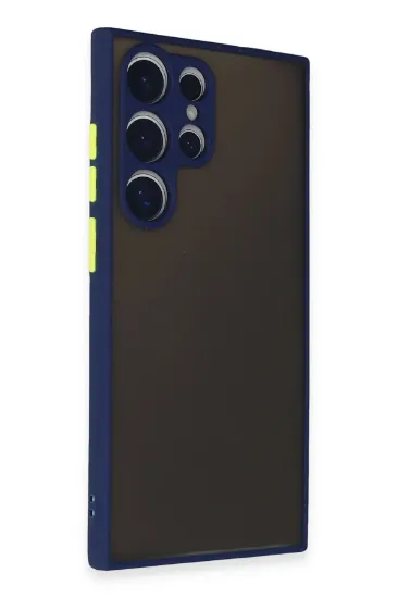 Newface Samsung Galaxy S24 Ultra Kılıf Montreal Silikon Kapak - Lacivert resmi
