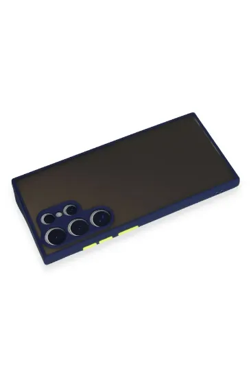 Newface Samsung Galaxy S24 Ultra Kılıf Montreal Silikon Kapak - Lacivert resmi