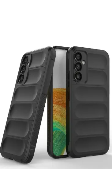 Newface Samsung Galaxy A15 4G Kılıf Optimum Silikon - Siyah resmi