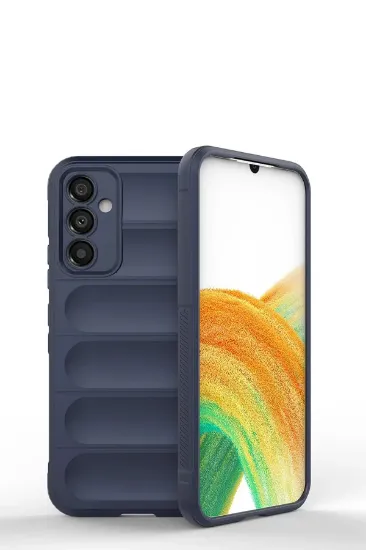 Newface Samsung Galaxy A15 4G Kılıf Optimum Silikon - Lacivert resmi