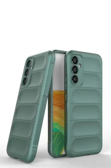 Newface Samsung Galaxy A25 5G Kılıf Optimum Silikon - Koyu Yeşil resmi