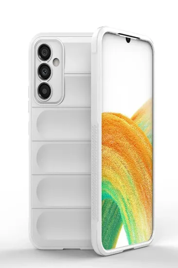 Newface Samsung Galaxy A25 5G Kılıf Optimum Silikon - Krem resmi