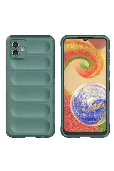 Newface Samsung Galaxy A05 Kılıf Optimum Silikon - Koyu Yeşil resmi