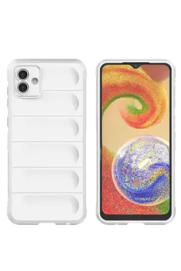 Newface Samsung Galaxy A05 Kılıf Optimum Silikon - Krem resmi