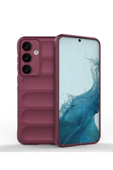 Newface Samsung Galaxy S24 Kılıf Optimum Silikon - Bordo resmi